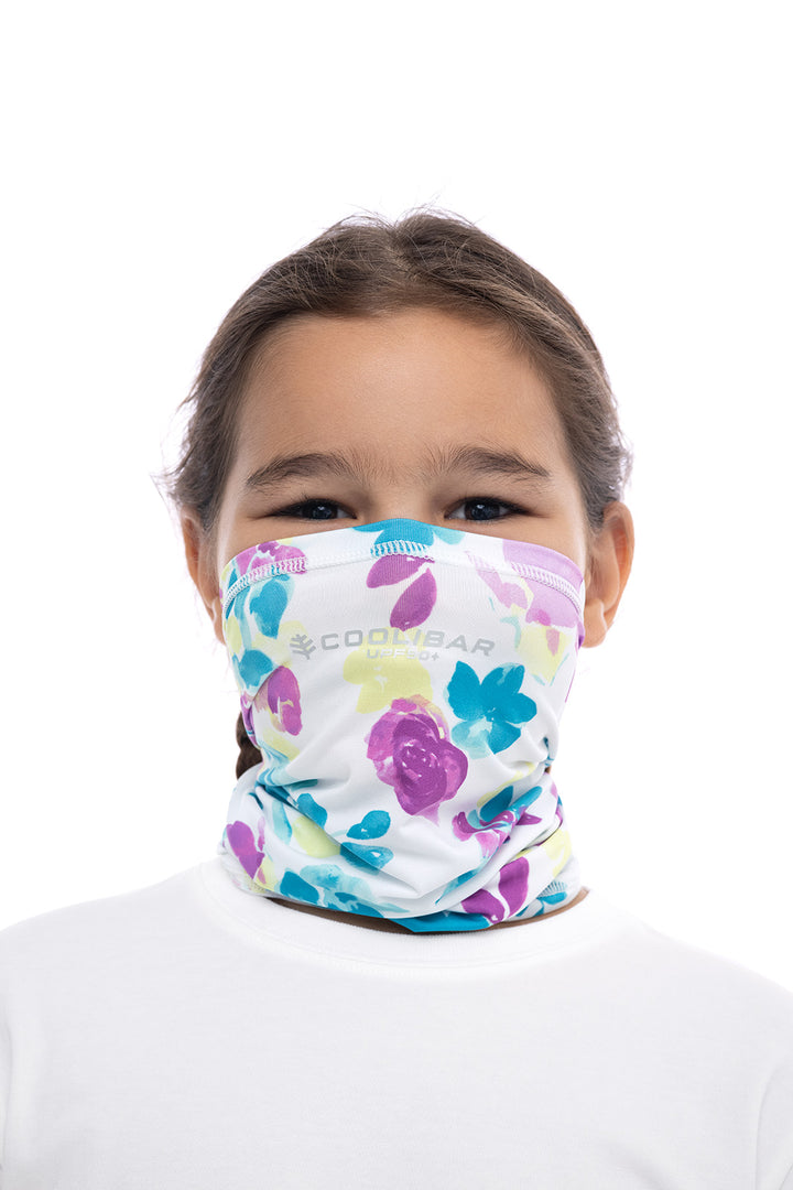 Kid's Virasana Performance Gaiter | White Dynamic Floral