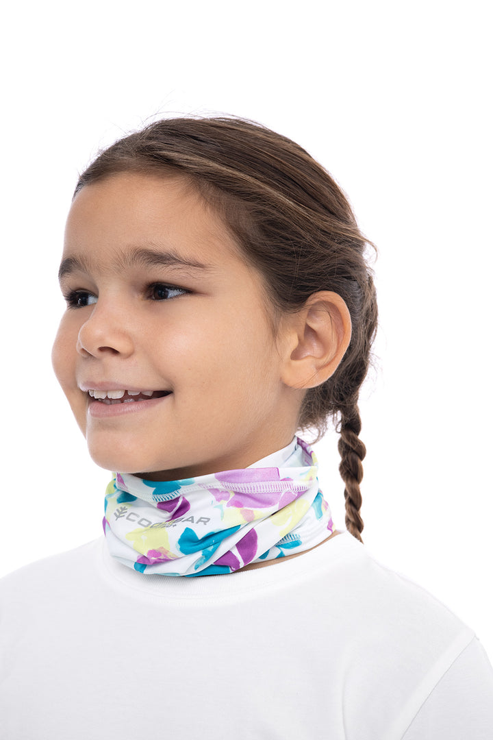 Kid's Virasana Performance Gaiter | White Dynamic Floral