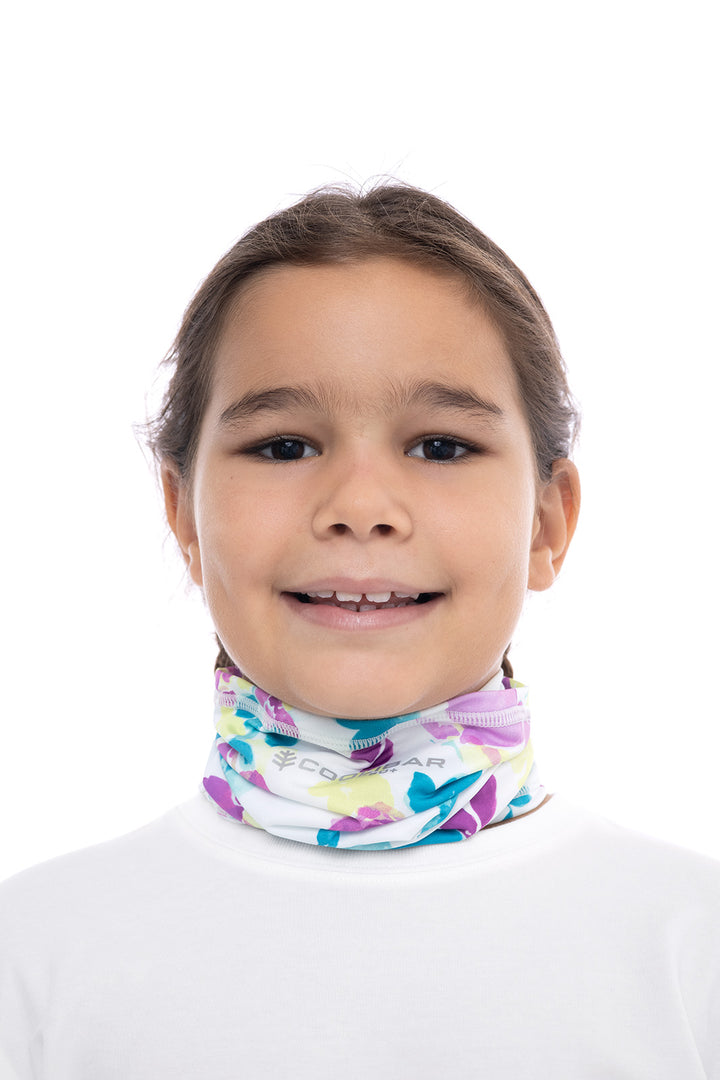 Kid's Virasana Performance Gaiter | White Dynamic Floral