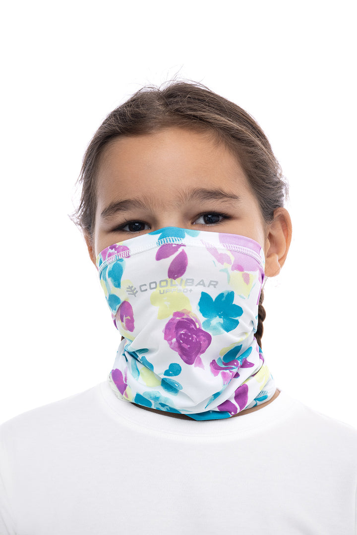 Kid's Virasana Performance Gaiter | White Dynamic Floral