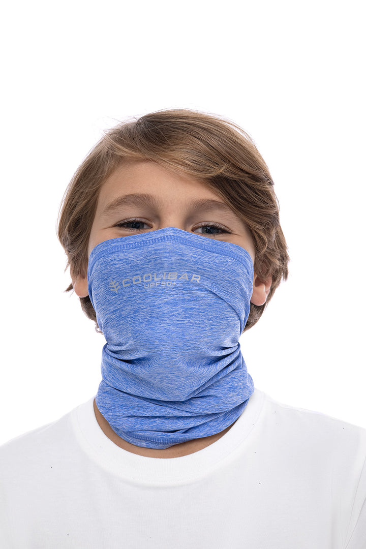 Kid's Virasana Performance Gaiter | Aura Blue Heather