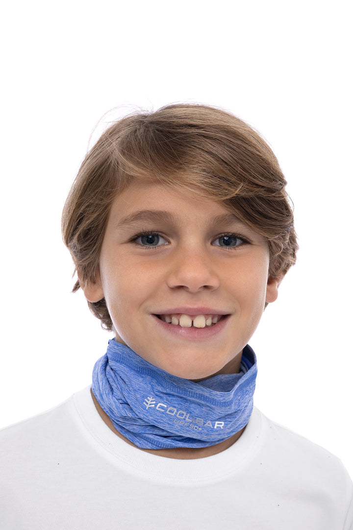 Kid's Virasana Performance Gaiter | Aura Blue Heather