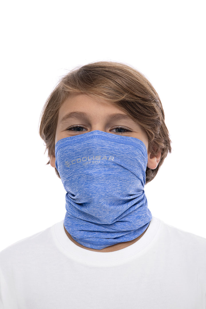 Kid's Virasana Performance Gaiter | Aura Blue Heather