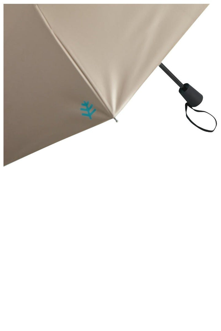 Sanya Compact Umbrella | Gold/Aqua Metallic