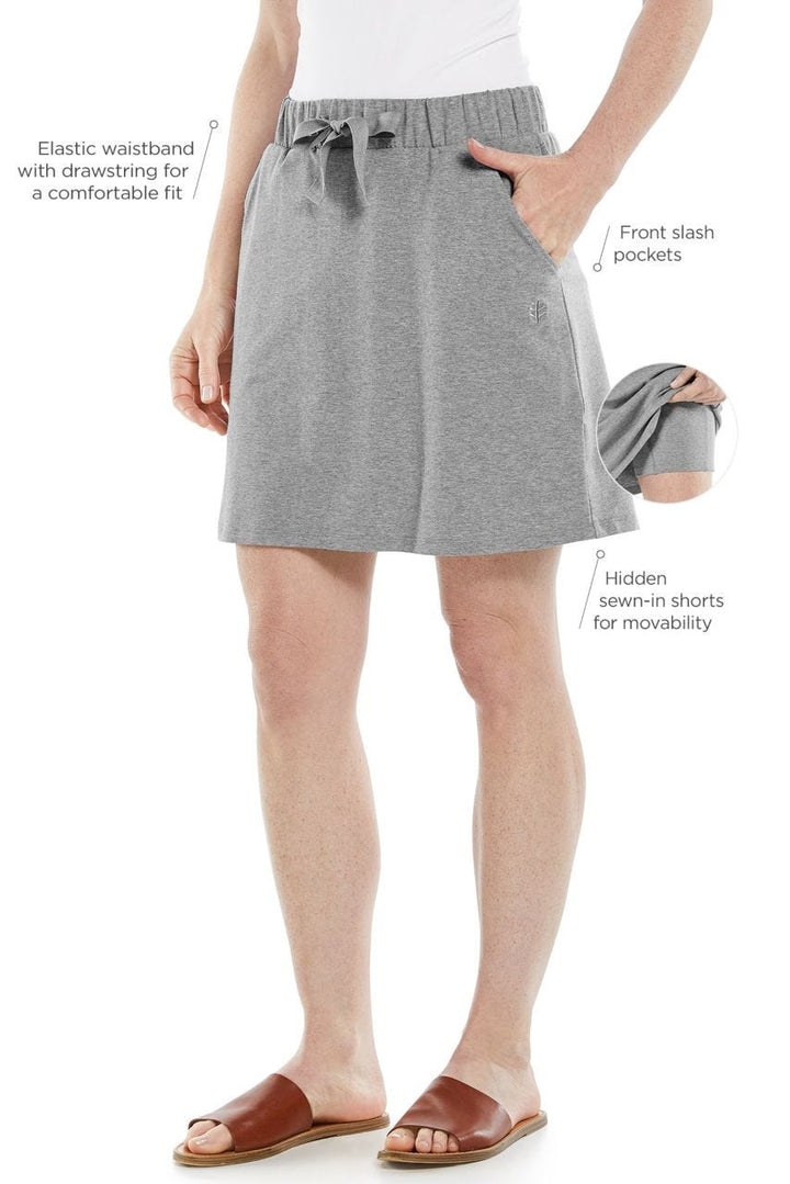 Women's Plaka Knit Skort | Grey Heather