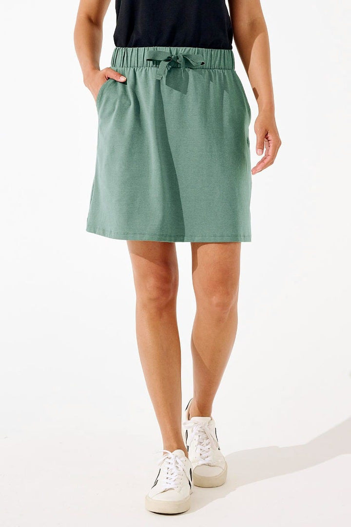 Women's Plaka Knit Skort | Green Ivy