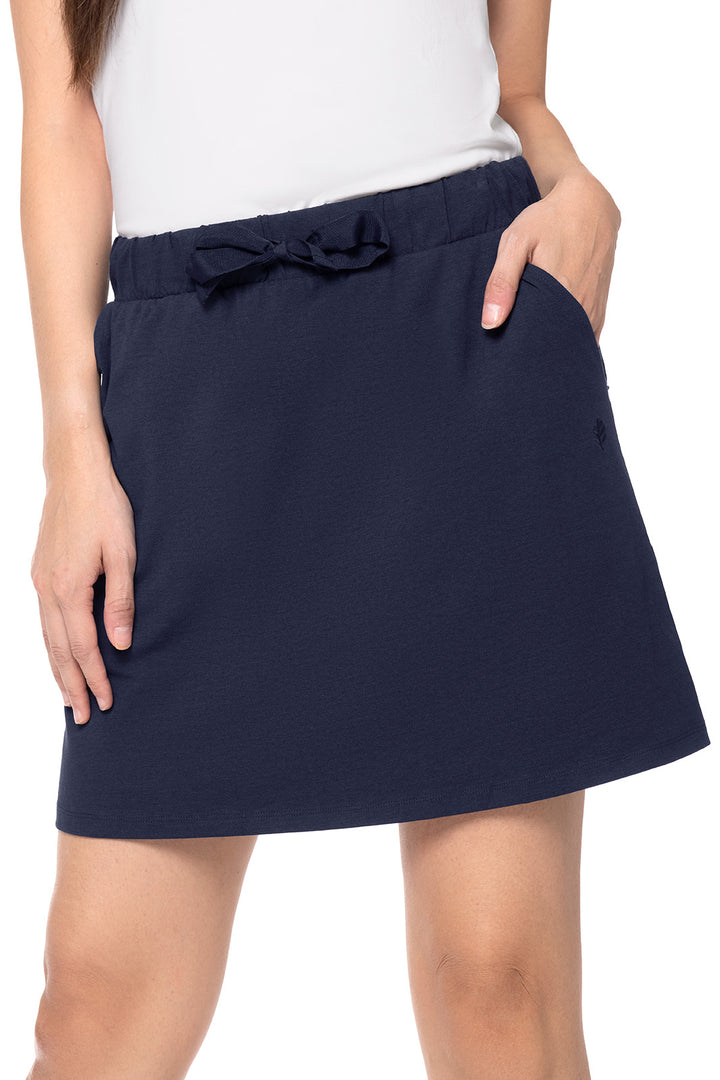 Women's Plaka Knit Skort | Navy