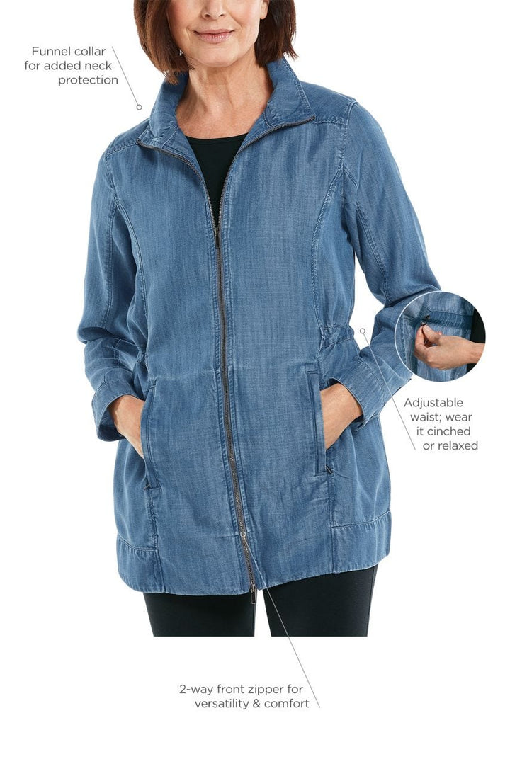 Women's Chambray Daylee Jacket | Light Indigo Chambray