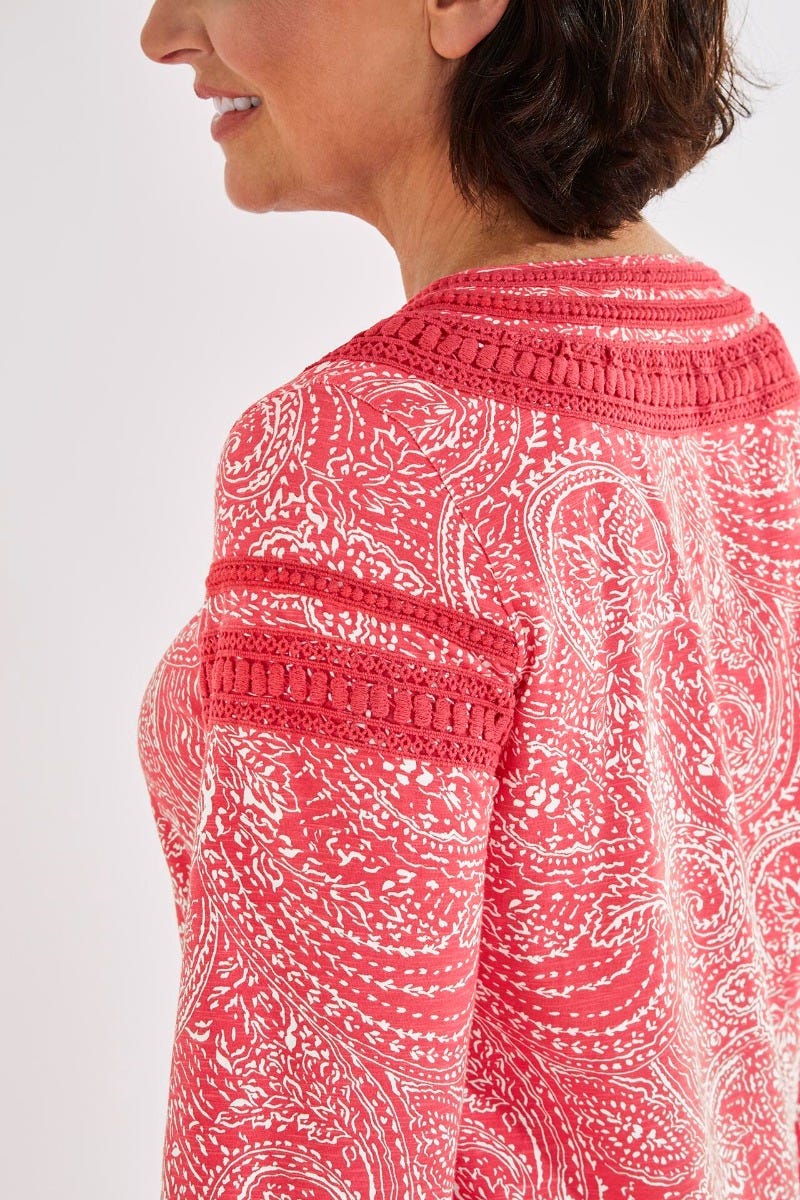 Color_Radiant Coral Delicate Paisley