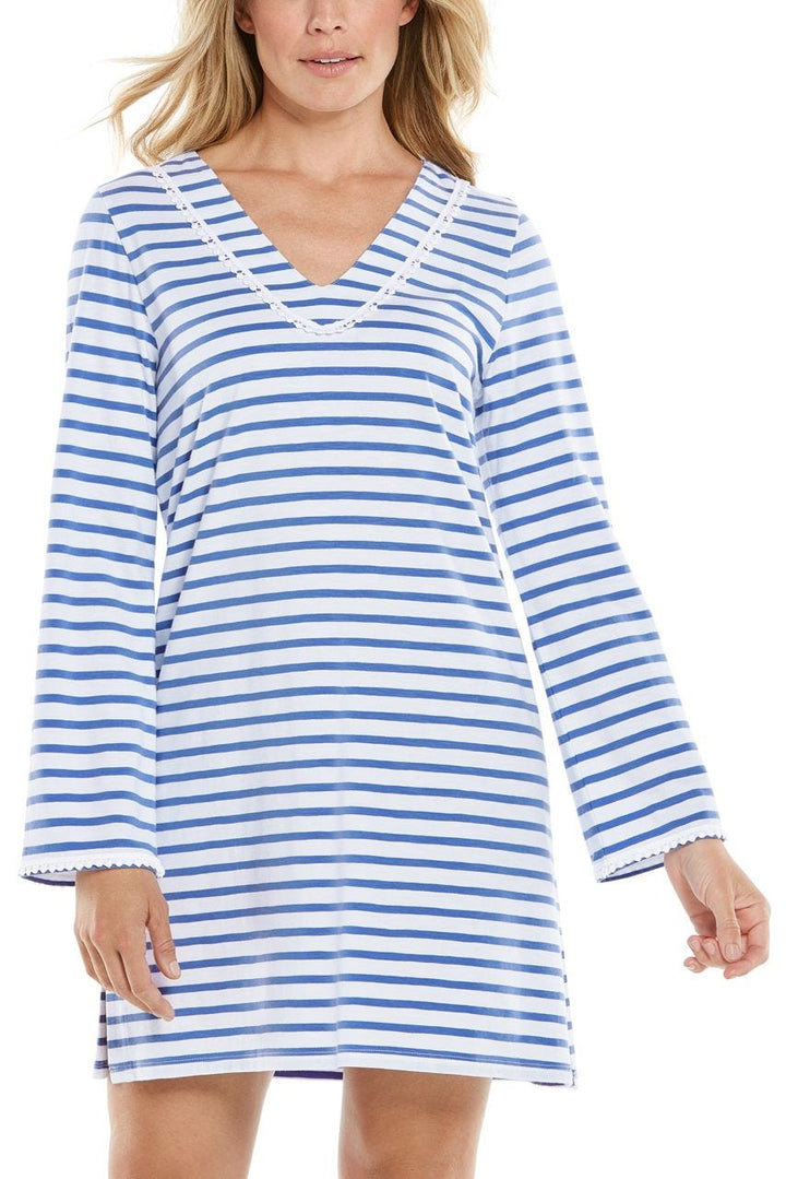 Women's Samoa Bay Cover-Up | French Blue/White