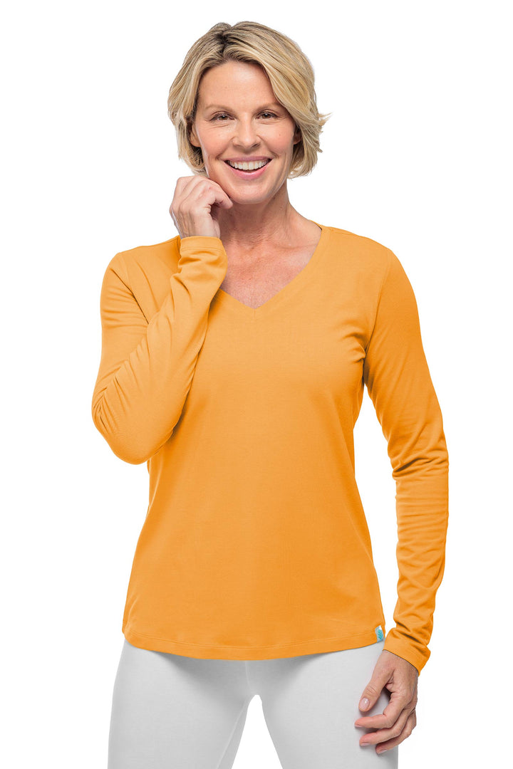 Women's Morada Everyday Long Sleeve V-Neck T-Shirt | Regular Parent