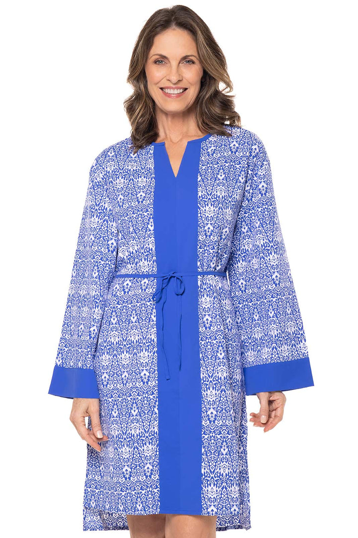 Women's Calvada Cover-Up Dress | Sailor Coastal Ikat