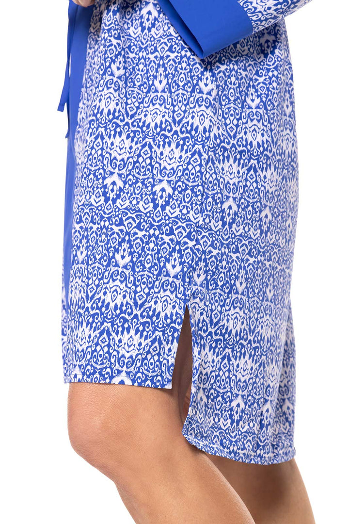 Women's Calvada Cover-Up Dress | Sailor Coastal Ikat