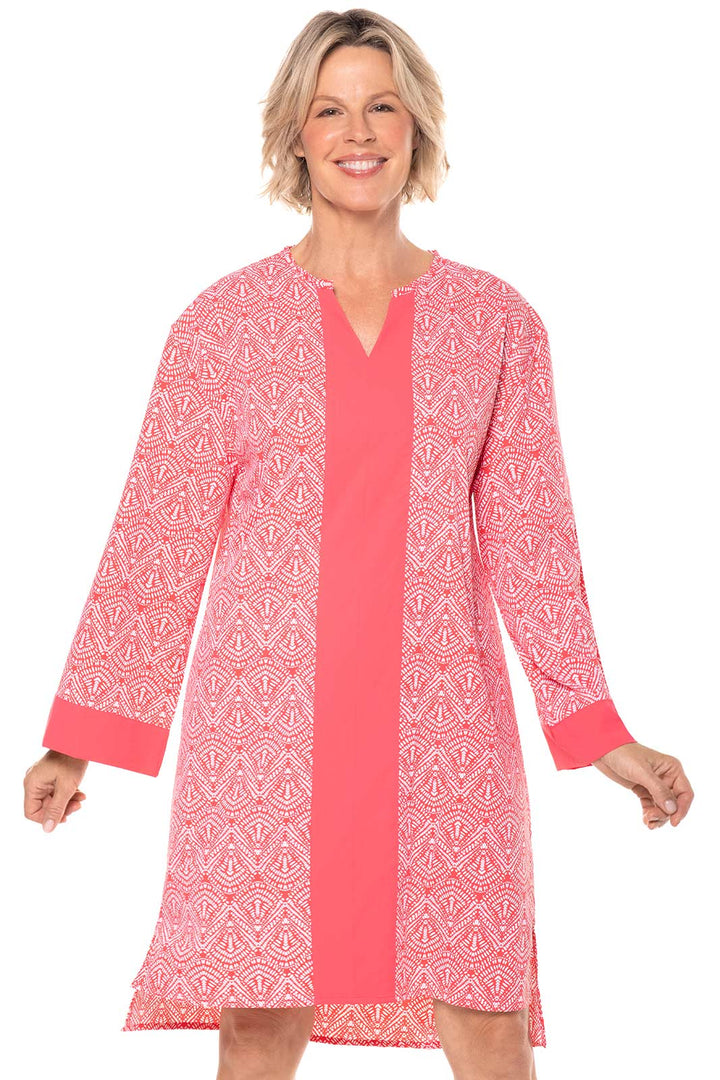 Women's Calvada Cover-Up Dress | Radiant Coral Alluvia