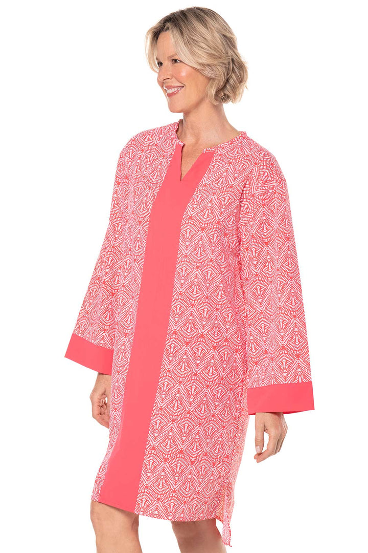 Women's Calvada Cover-Up Dress | Radiant Coral Alluvia