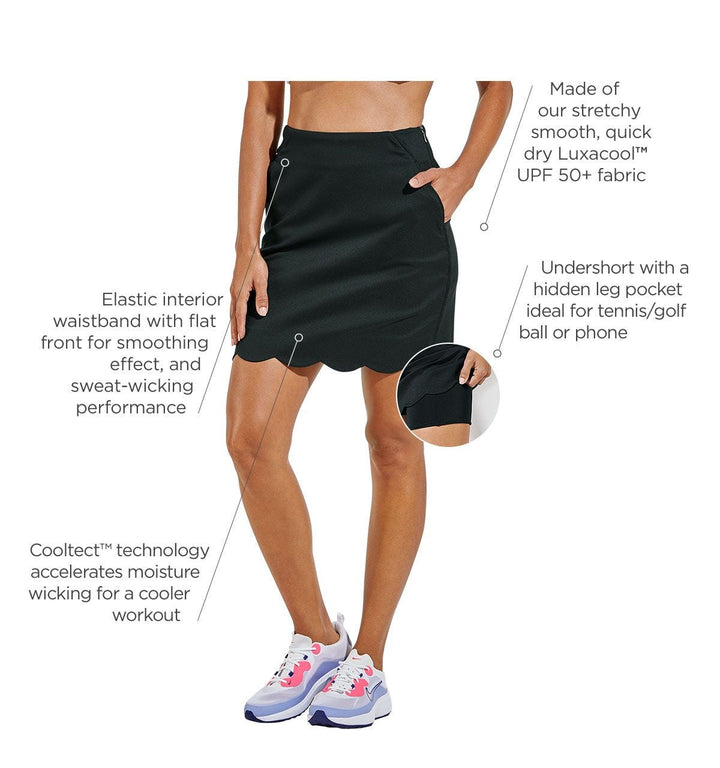 Women's Valorus Golf Skort | Black