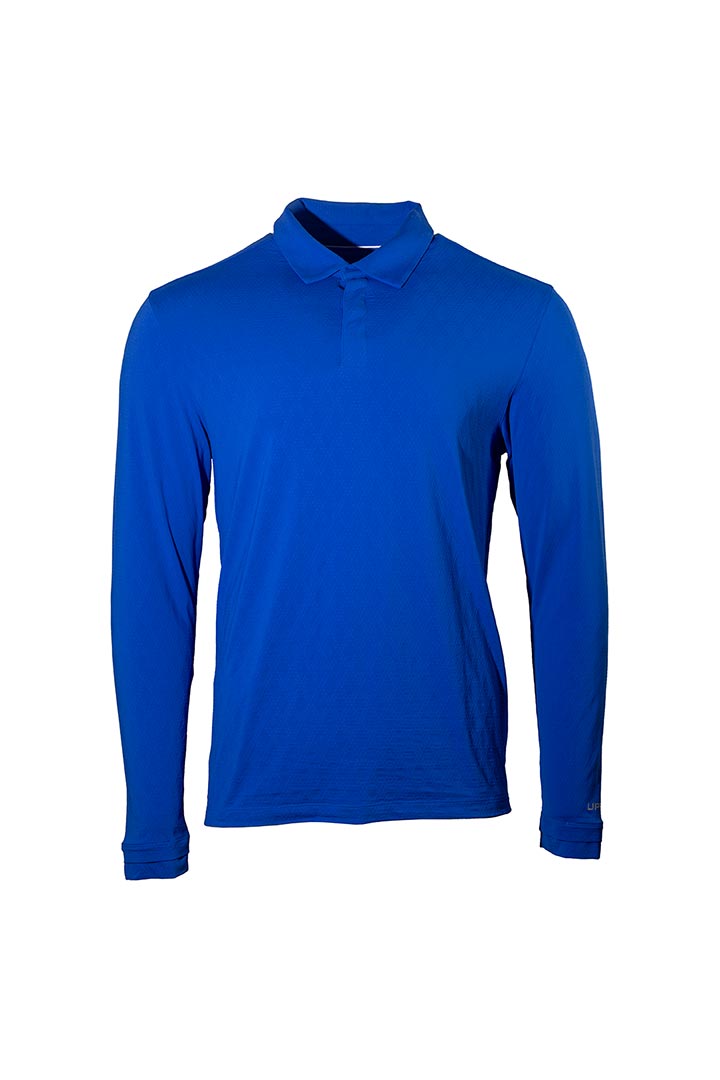 Men's Arobello Golf Polo | Baja Blue Diamond Jacquard