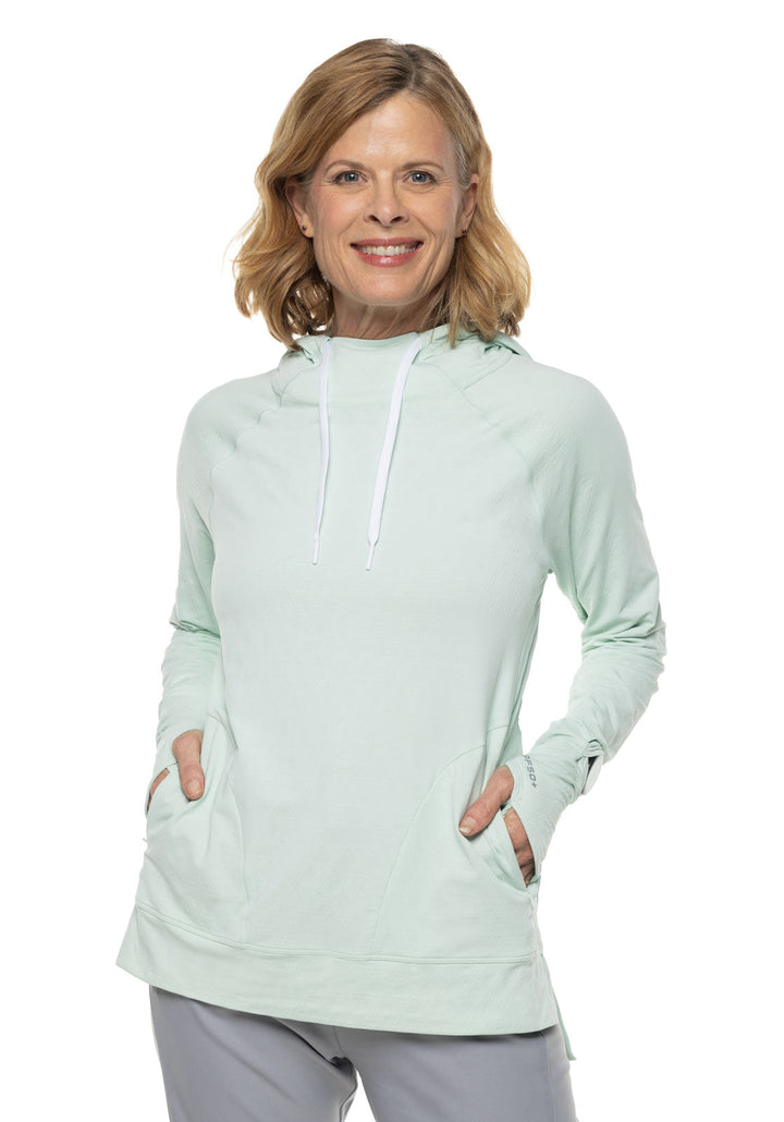 Women's Arabella Hoodie | Misty Aqua Diamond Jacquard