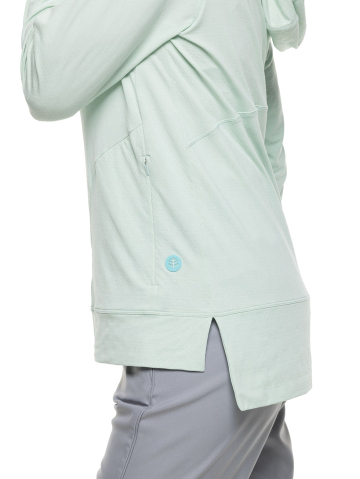 Women's Arabella Hoodie | Misty Aqua Diamond Jacquard