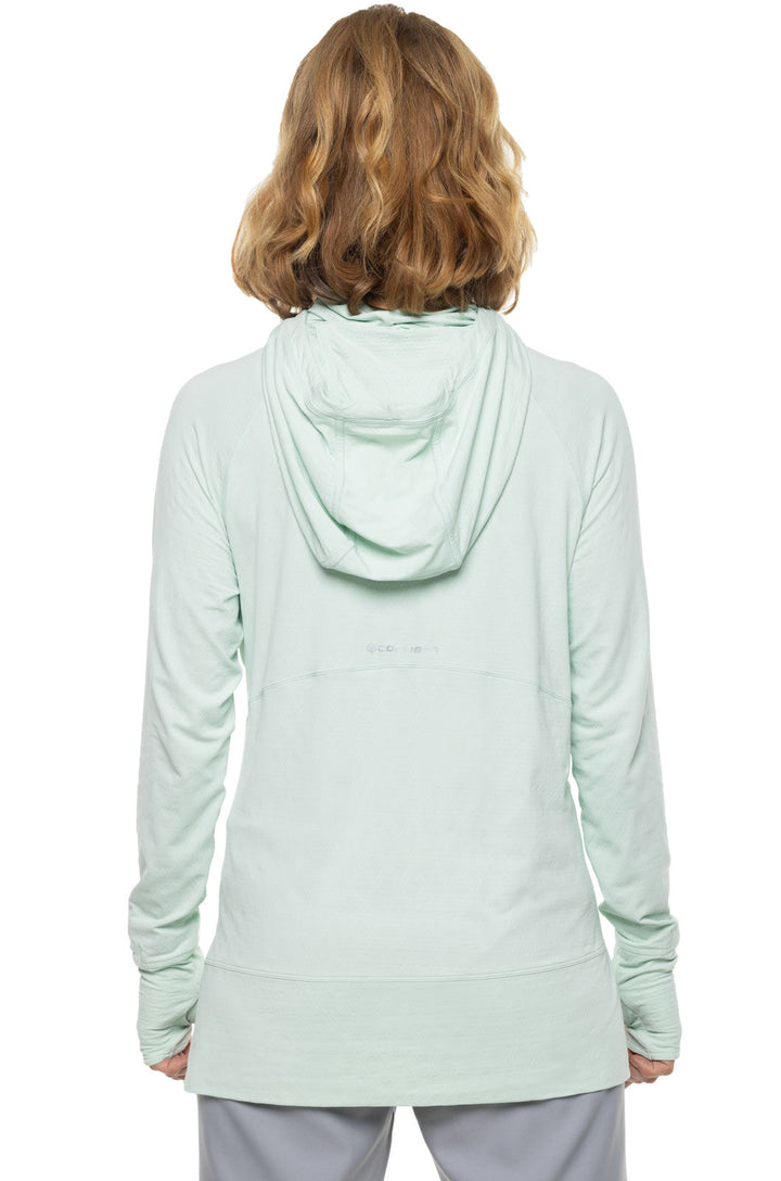 Women's Arabella Hoodie | Misty Aqua Diamond Jacquard