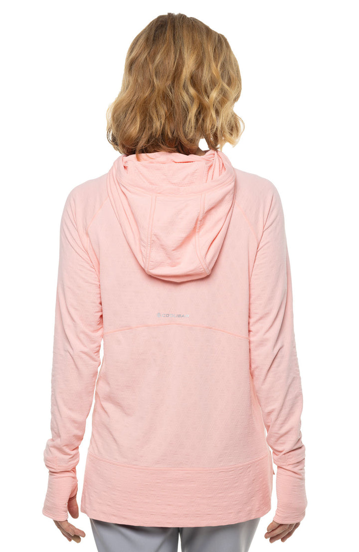 Women's Arabella Hoodie | Peachy Pink Diamond Jacquard