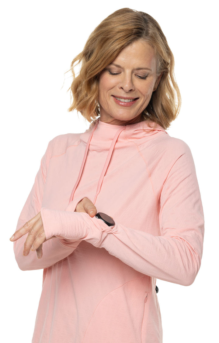 Women's Arabella Hoodie | Peachy Pink Diamond Jacquard