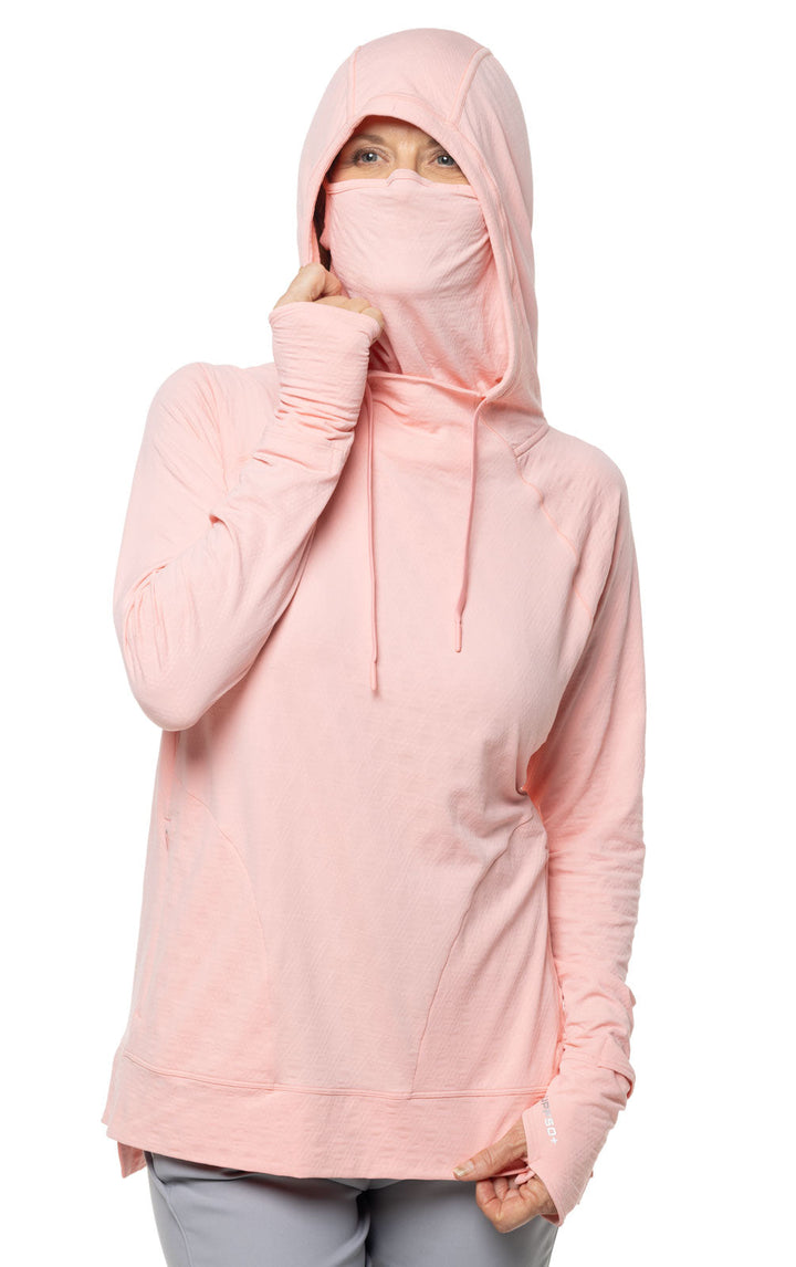 Women's Arabella Hoodie | Peachy Pink Diamond Jacquard