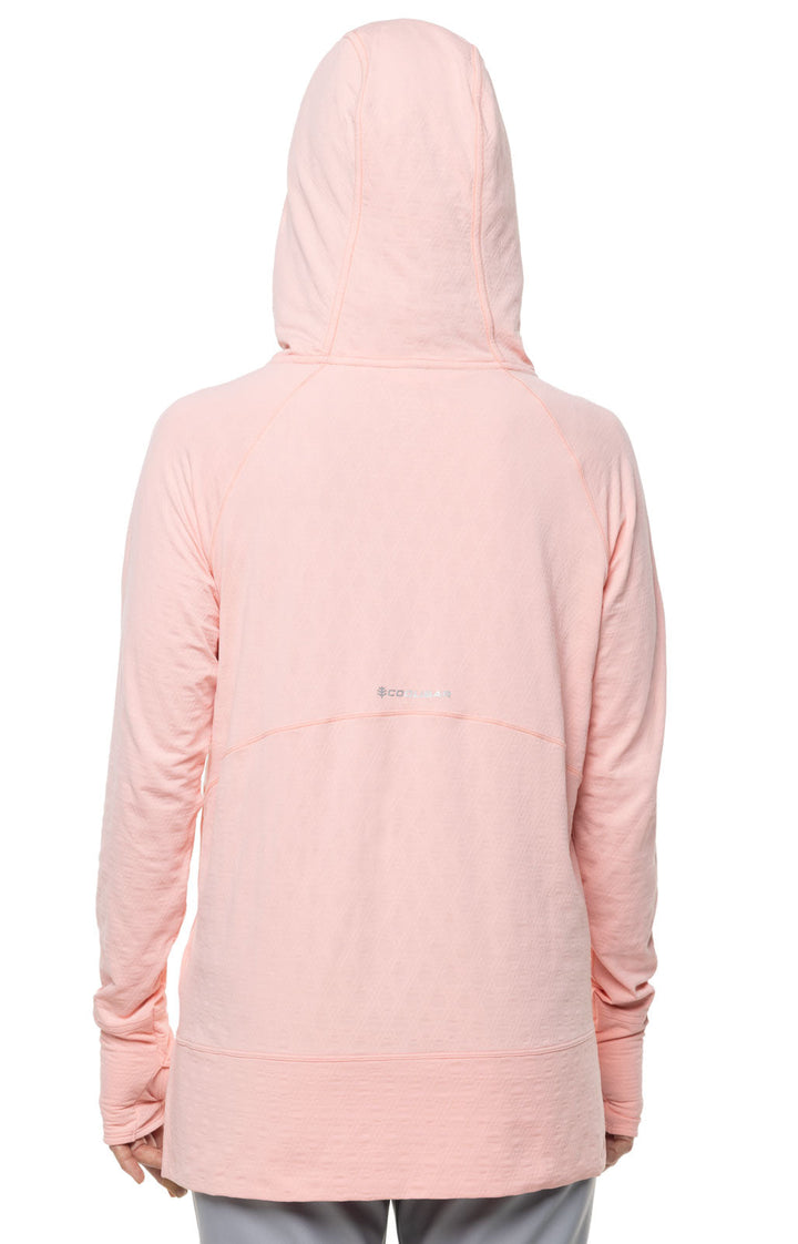 Women's Arabella Hoodie | Peachy Pink Diamond Jacquard