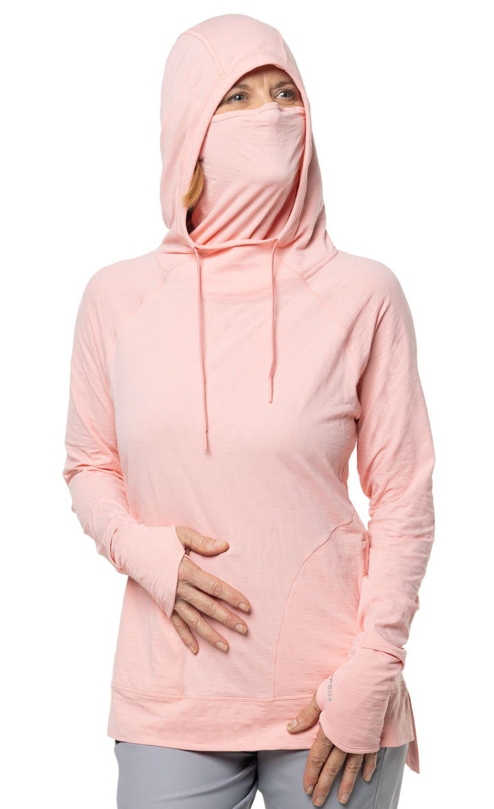 Women's Arabella Hoodie | Peachy Pink Diamond Jacquard