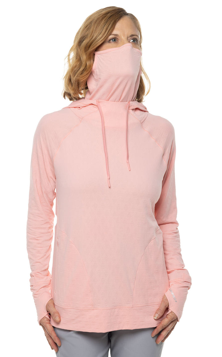 Women's Arabella Hoodie | Peachy Pink Diamond Jacquard