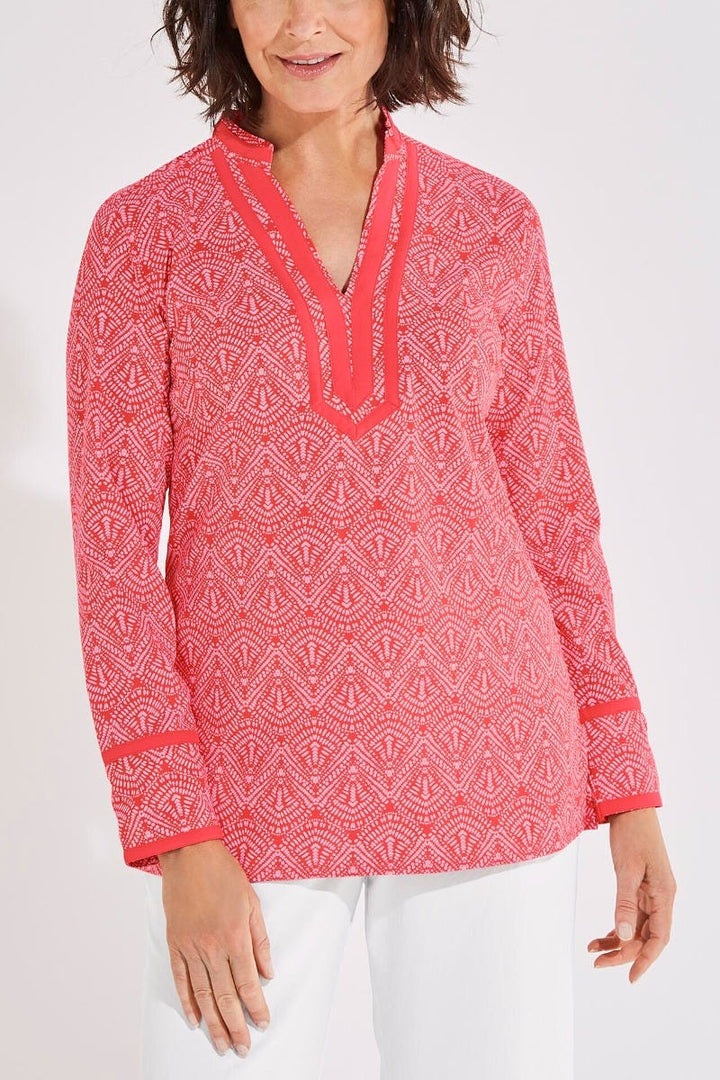 Women's Sampika Tunic Top | Radiant Coral Alluvia