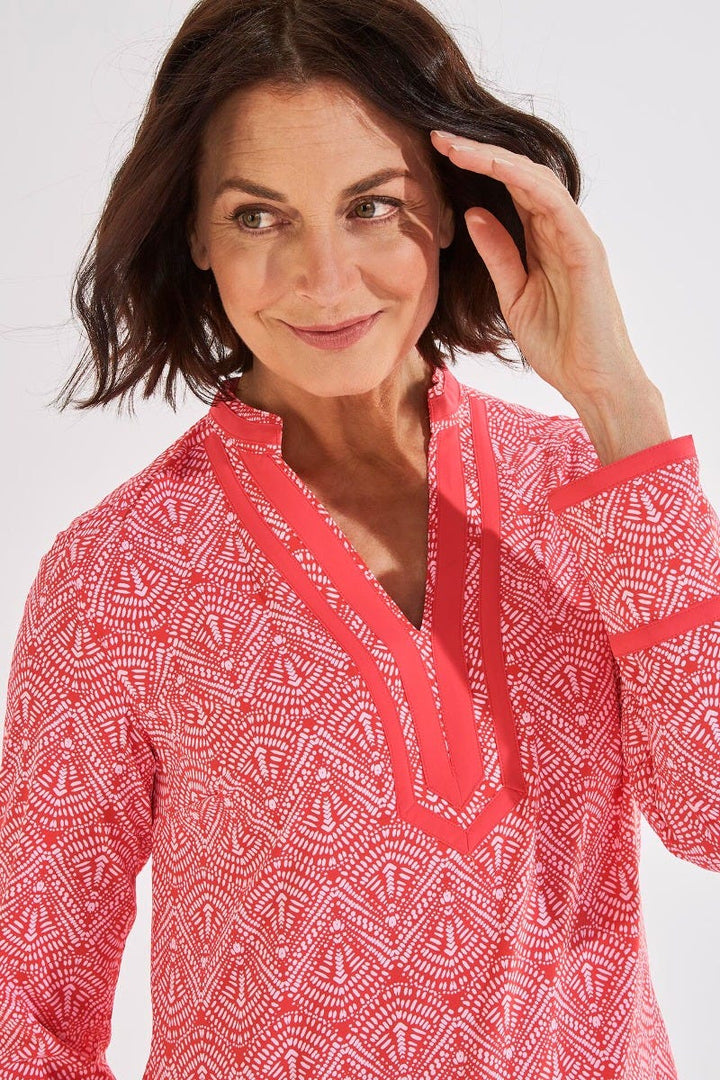 Women's Sampika Tunic Top | Radiant Coral Alluvia