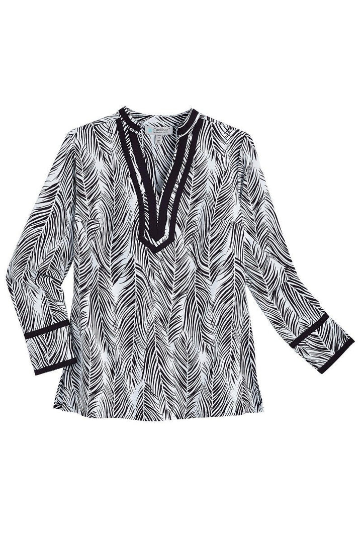 Women's Sampika Tunic Top | Black/White Grand Palm