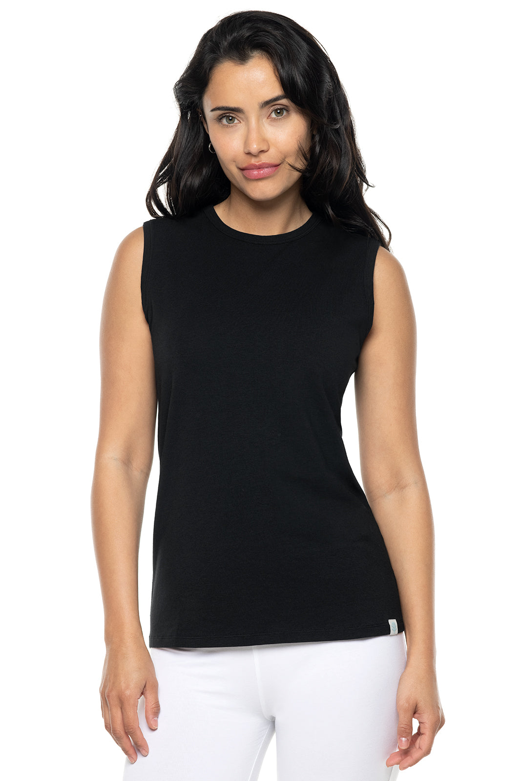 Women's LumaLeo High Neck Tank Top | Black