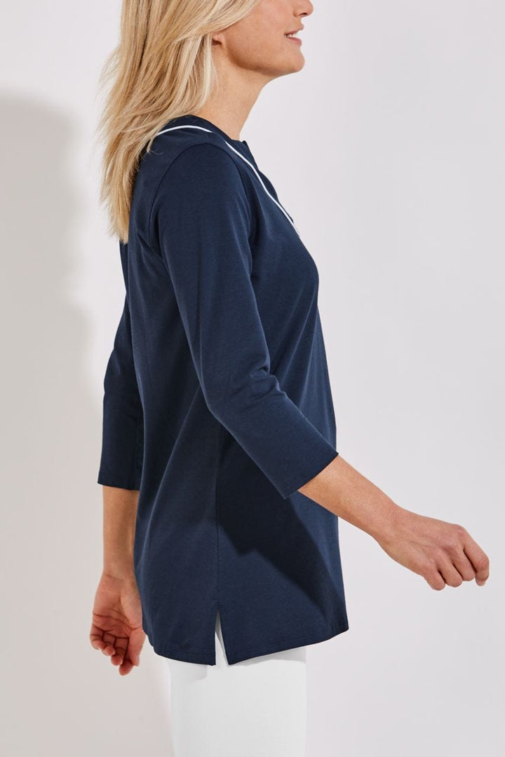 Women's Oceanview Tunic Top | Navy