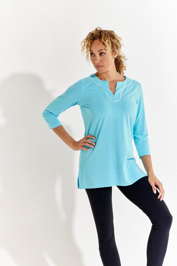 Women's Oceanview Tunic Top | Aruba Blue