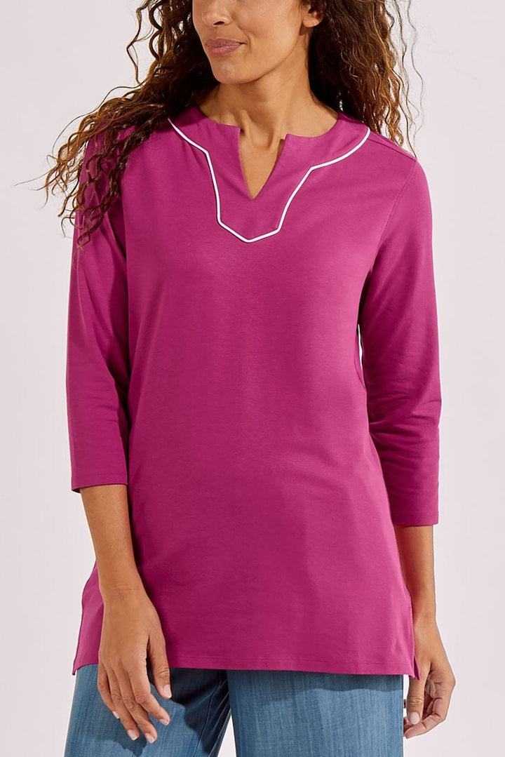 Women's Oceanview Tunic Top | Warm Angelica