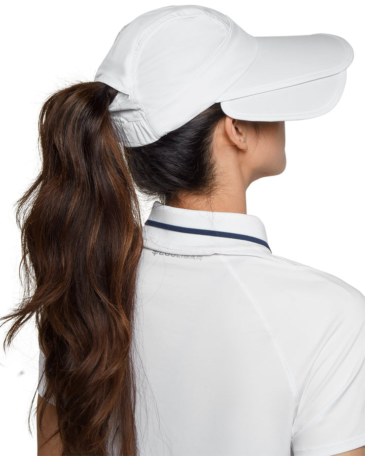 Women's Olivia Convertible Sun Visor | White