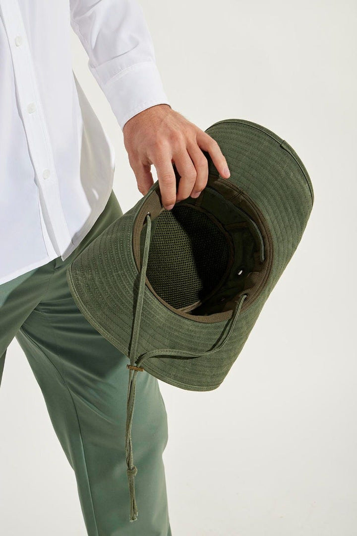 Charlie Cotton Bucket Hat | Forest Green