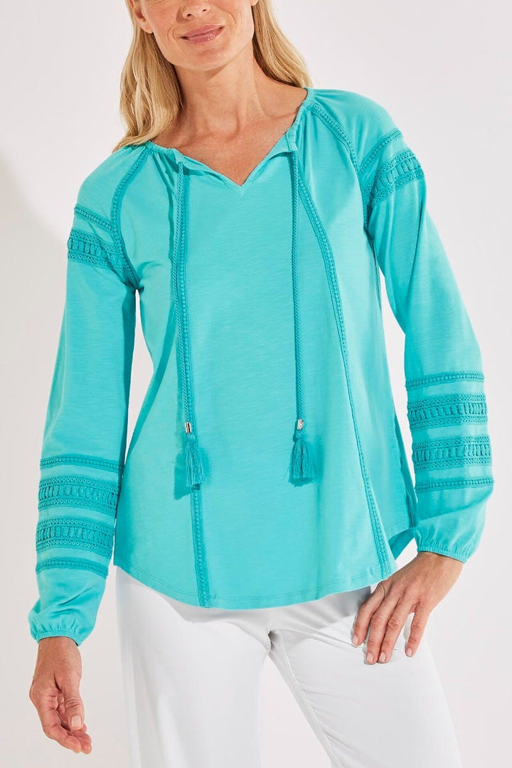 Women's Sarti Shirt | Bay Aqua