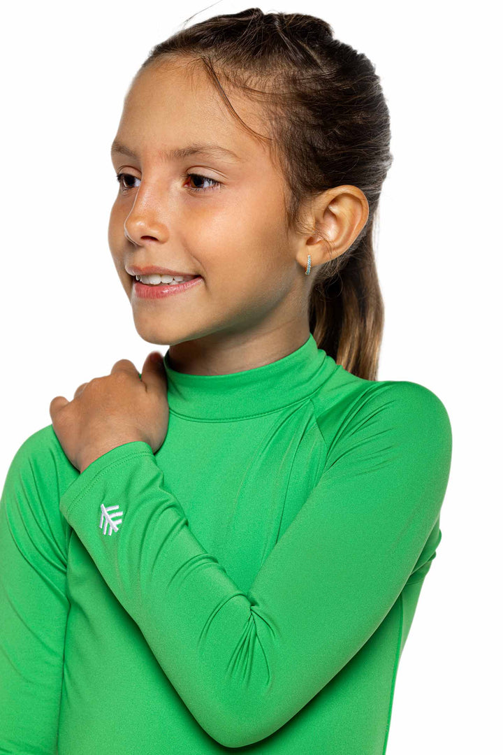 Girl's Kailani Long Sleeve Swimsuit | Tahitian Teal