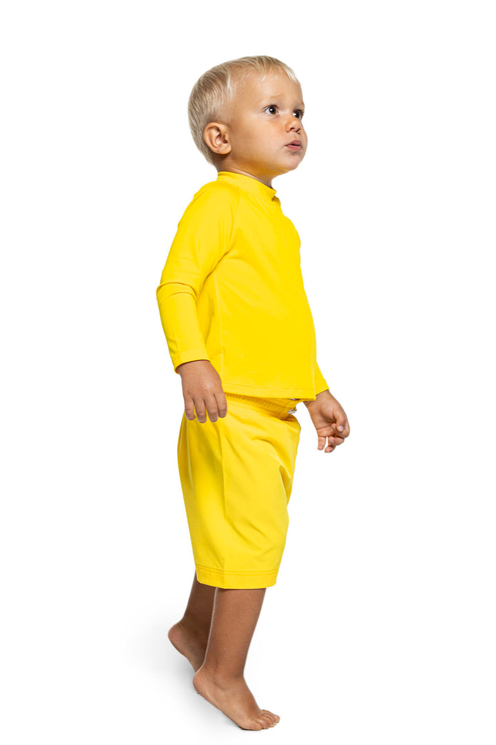 Baby Island Rash Guard Set | Bold Yellow