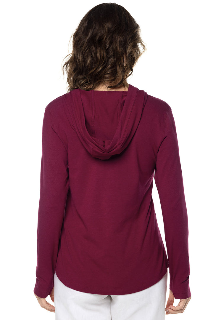 Women's Catalina Hoodie Tunic Top | Red Crush