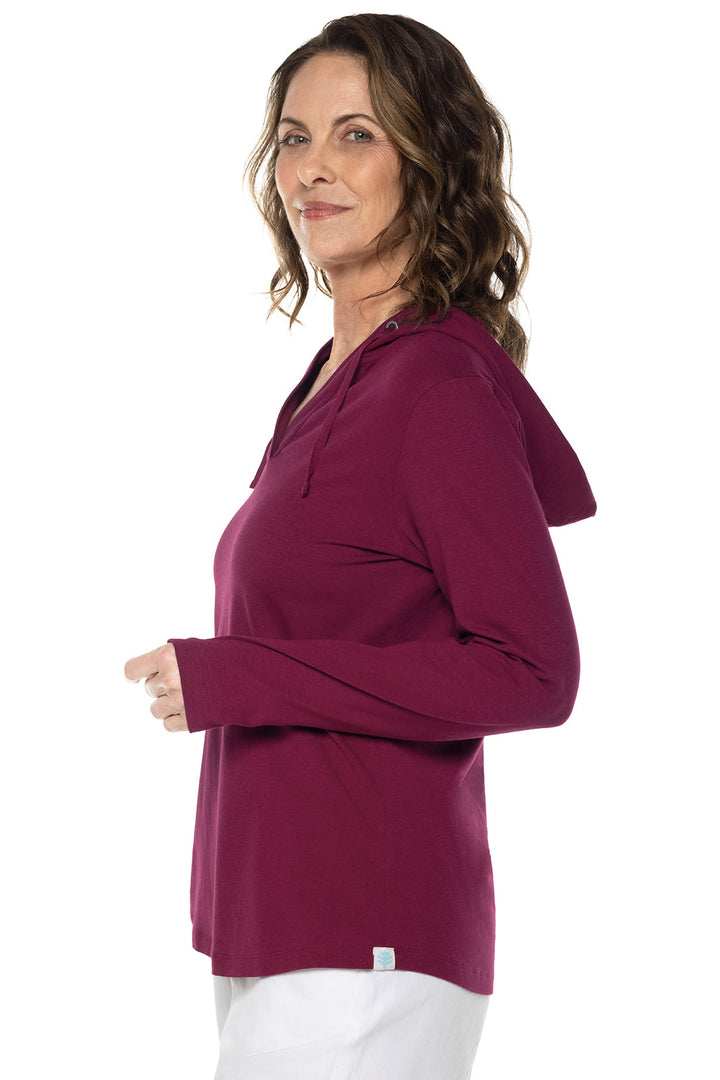 Women's Catalina Hoodie Tunic Top | Red Crush