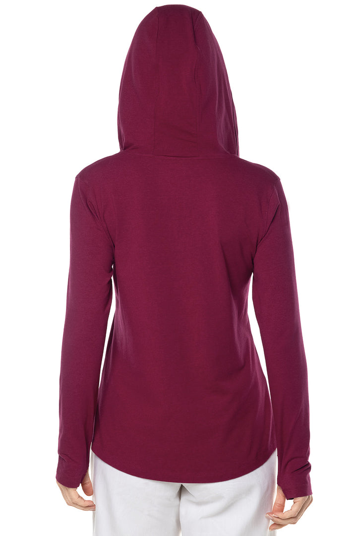 Women's Catalina Hoodie Tunic Top | Red Crush