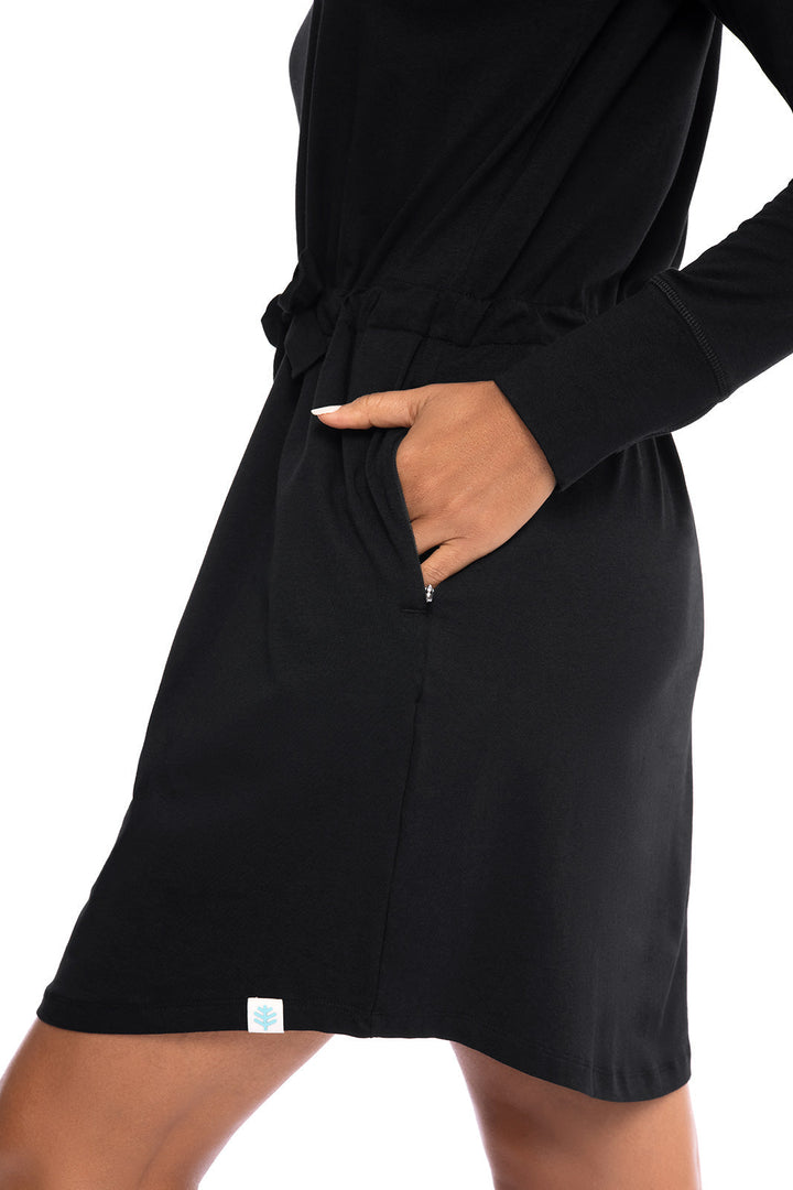 Women's LumaLeo Hoodie Dress | Black