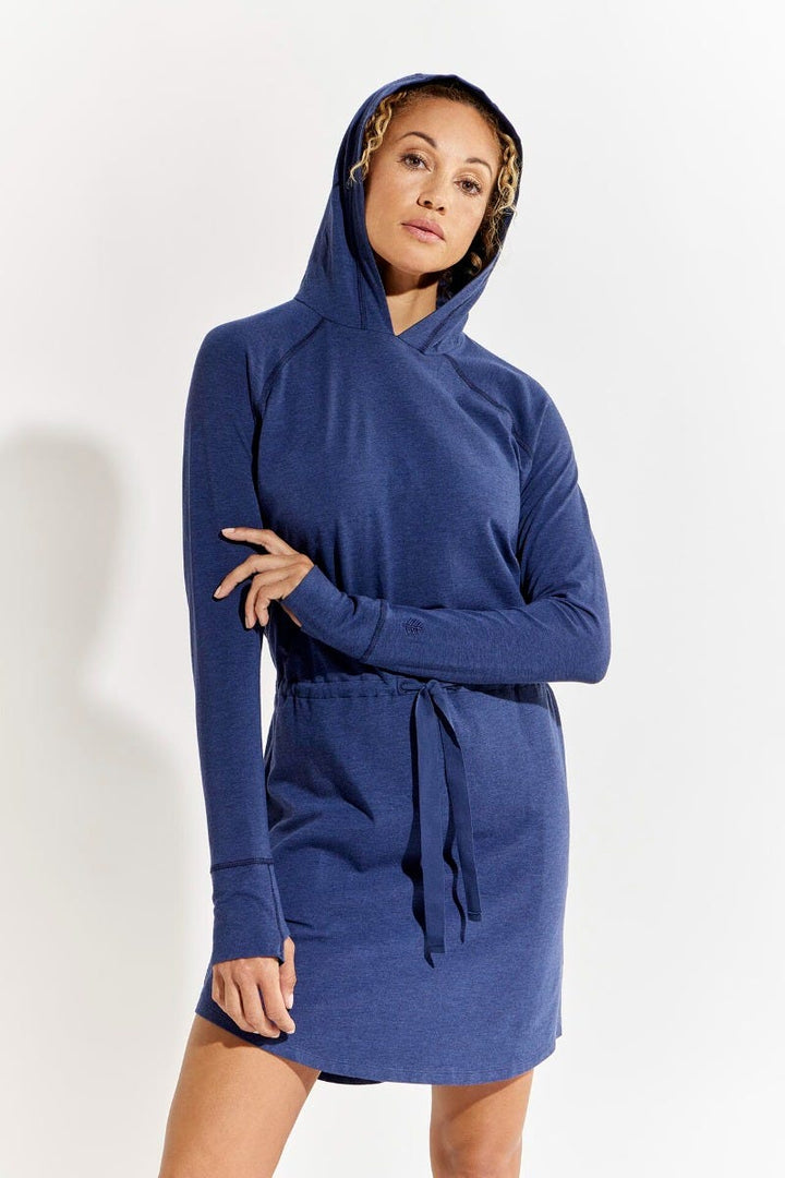 Women's LumaLeo Hoodie Dress | Indigo Heather