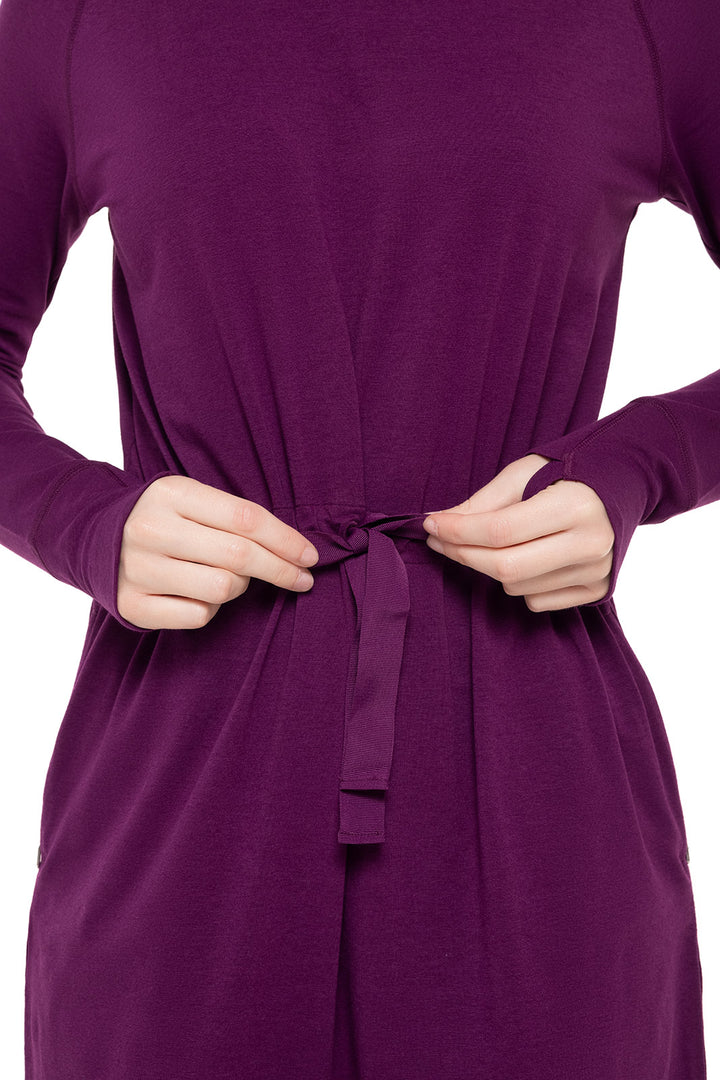 Women's LumaLeo Hoodie Dress | Rich Plum