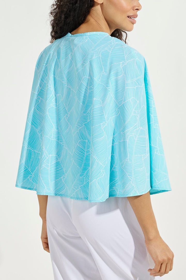 Women's Tuscany Shrug | Bay Aqua Deco Palm