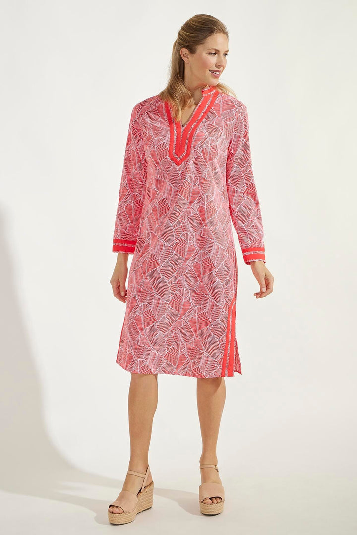 Women's Sampika Tunic Dress | Radiant Red Deco Palm